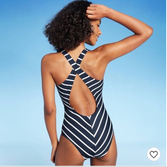 Kona Sol Slanted Medium Coverage One Piece - Picture 2 of 7